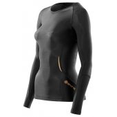 Skins A400 Womens Black Top Long Sleeve + DÁREK DLE VÝBĚRU!