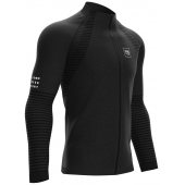 COMPRESSPORT SEAMLESS ZIP SWEATSHIRT black + DÁREK DLE VÝBĚRU!