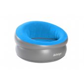 Vango INFLATABLE DONUT FLOCKED CHAIR mykonos blue