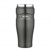 Thermos Style 470 ml termohrnek metalicky šedá + DÁREK DLE VÝBĚRU!