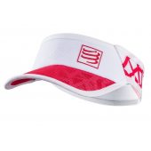 COMPRESSPORT SPIDERWEB ULTRALIGHT VISOR bílo/červená + DÁREK DLE VÝBĚRU!
