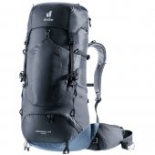 Deuter AIRCONTACT LITE 40 + 10 black-marine + DÁREK DLE VÝBĚRU!