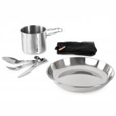 GSI Outdoors Glacier Stainless 1 Person Set + DÁREK DLE VÝBĚRU!