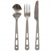 Lifeventure Knife Fork Spoon Set - titanium + DÁREK DLE VÝBĚRU!