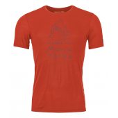 Ortovox 150 Cool Mtn Protector T-shirt M cengia rossa + DÁREK DLE VÝBĚRU!
