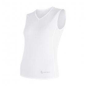 SENSOR COOLMAX AIR dámské triko bez rukávu V-neck bílá