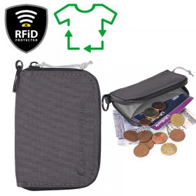 Lifeventure RFiD Coin Wallet Recycled grey